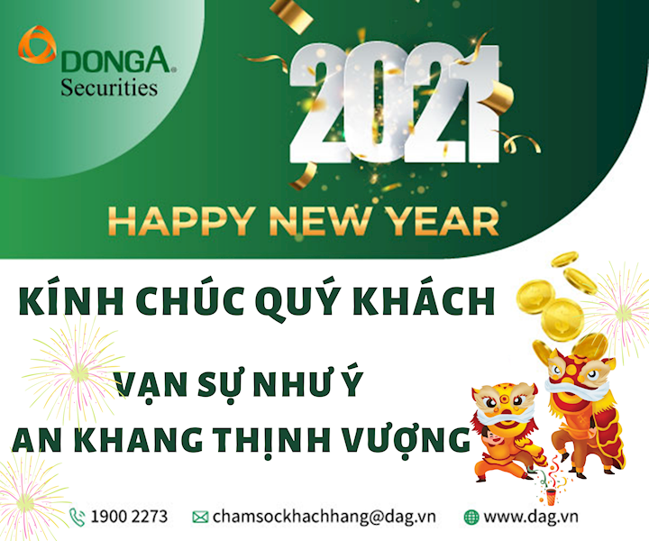 Thông báo nghỉ Tết Nguyên Đán Tân Sửu 2021