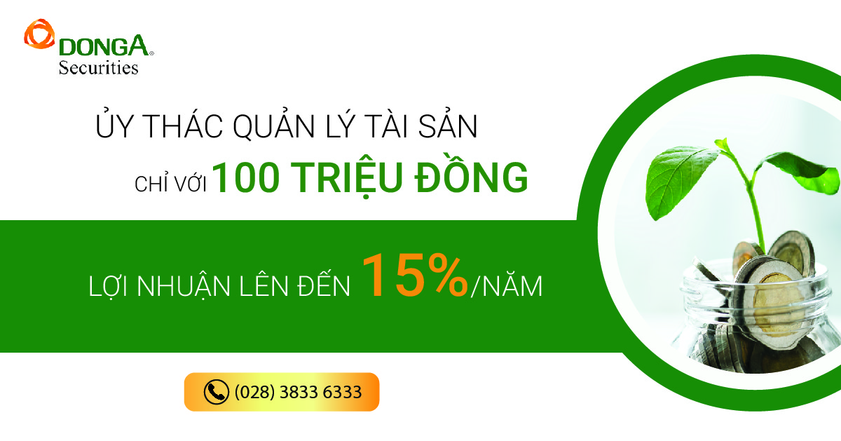 Sản phẩm uỷ thác quản lý tài khoản - bắt đầu từ ngày 20/09/2019 (giảm 50% Phí quản lý tài khoản dành cho 10 khách hàng đầu tiên)