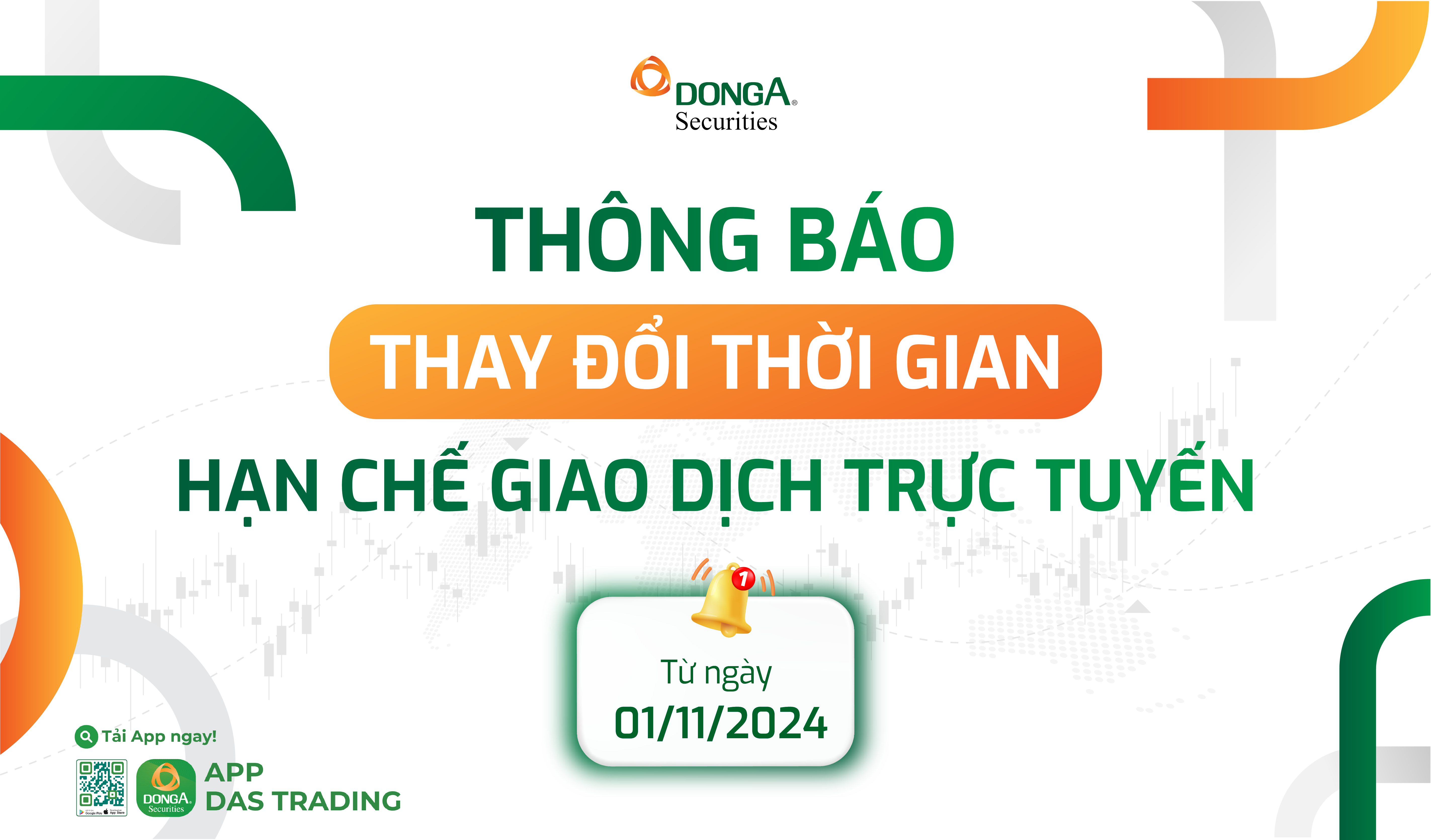 THAY ĐỔI THỜI GIAN HẠN CHẾ GIAO DỊCH TRỰC TUYẾN