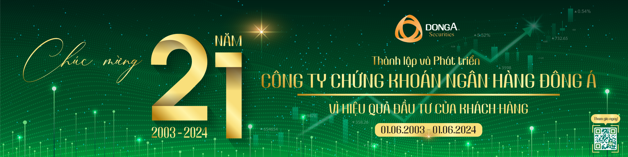 KỶ NIỆM 21 NĂM THÀNH LẬP VÀ PHÁT TRIỂN CÔNG TY CHỨNG KHOÁN NGÂN HÀNG ĐÔNG Á