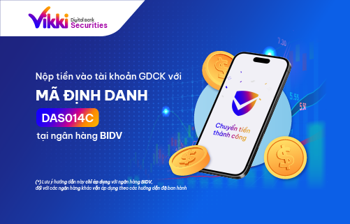 Nộp tiền định danh tại BIDV